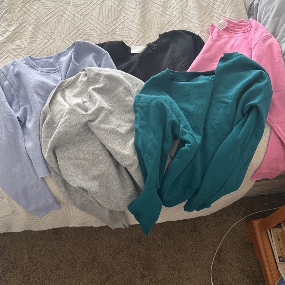 Bundle 5 hanes sweatshirts